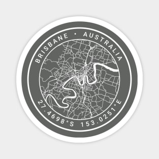 Brisbane Map Magnet